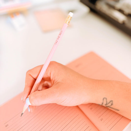 Tax the Rich pencil set