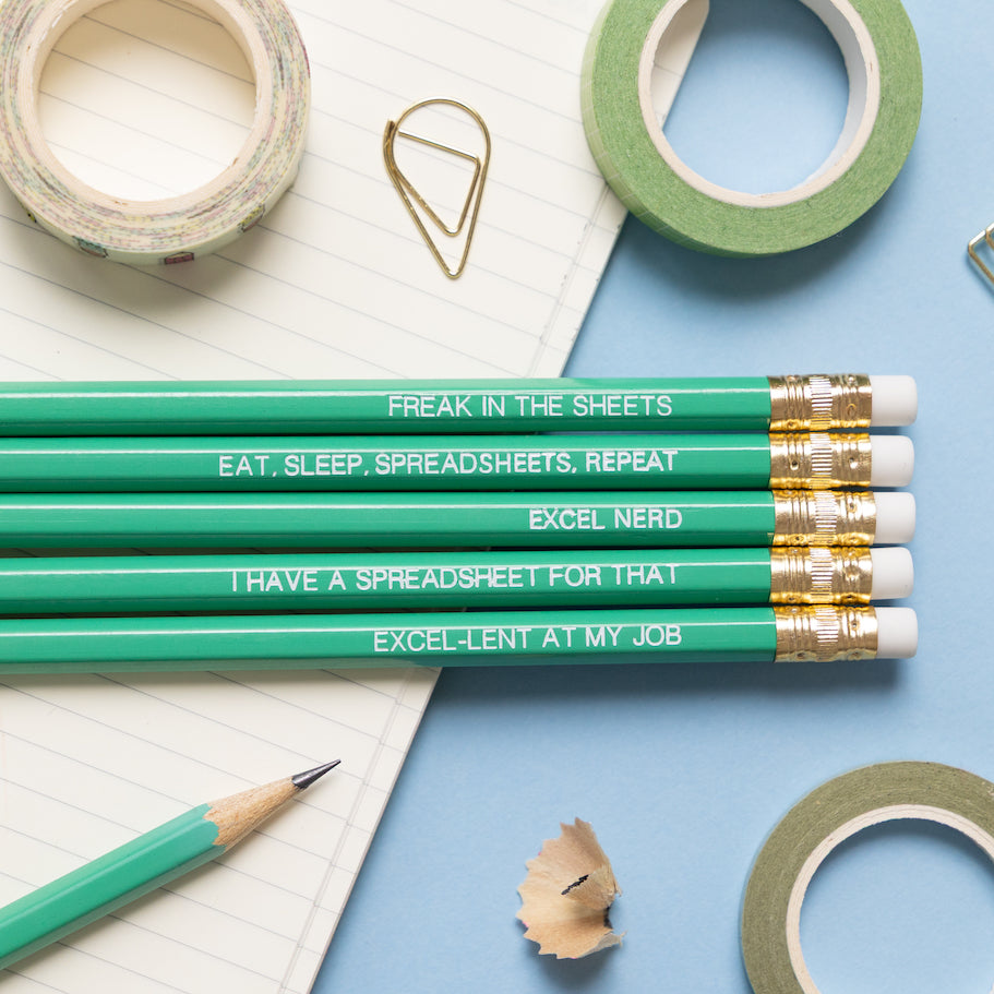 Excel Nerd Pencil Set