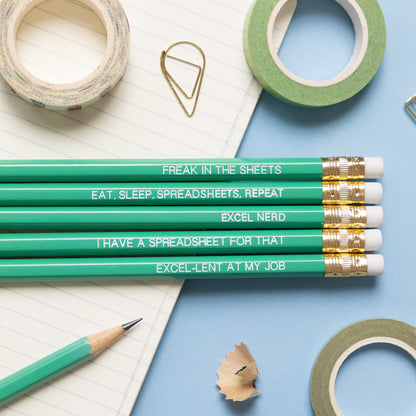 Excel Nerd Pencil Set
