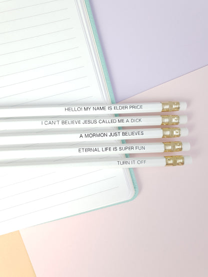 The Book of Mormon pencil set