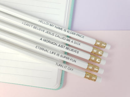 The Book of Mormon pencil set