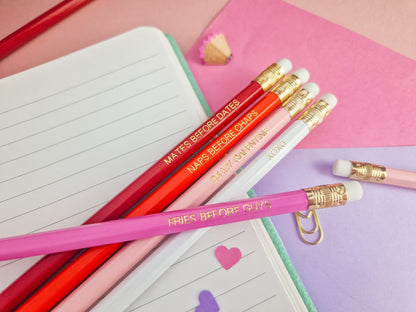 Happy Galentine's Day pencil set