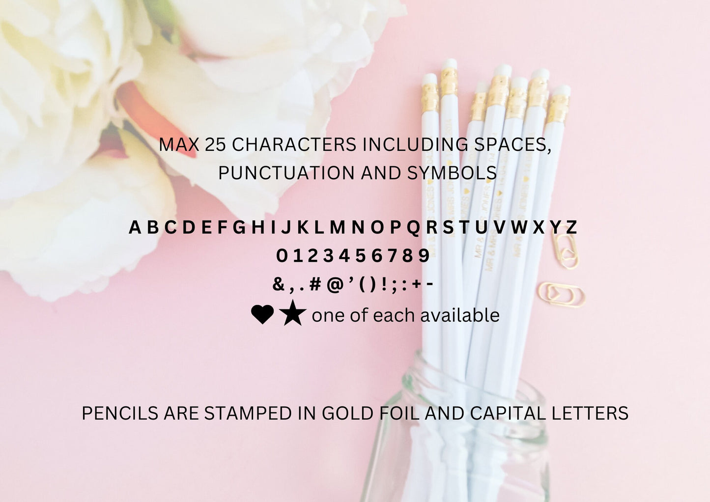 Personalised thank you teacher pencil set