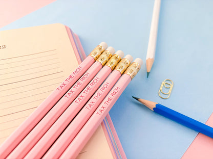 Tax the Rich pencil set