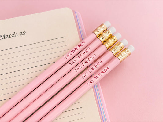 Tax the Rich pencil set