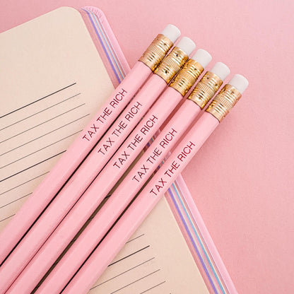 Tax the Rich pencil set