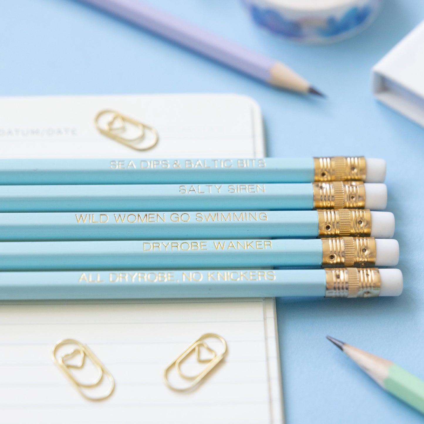 The Wild Swimmer pencil set