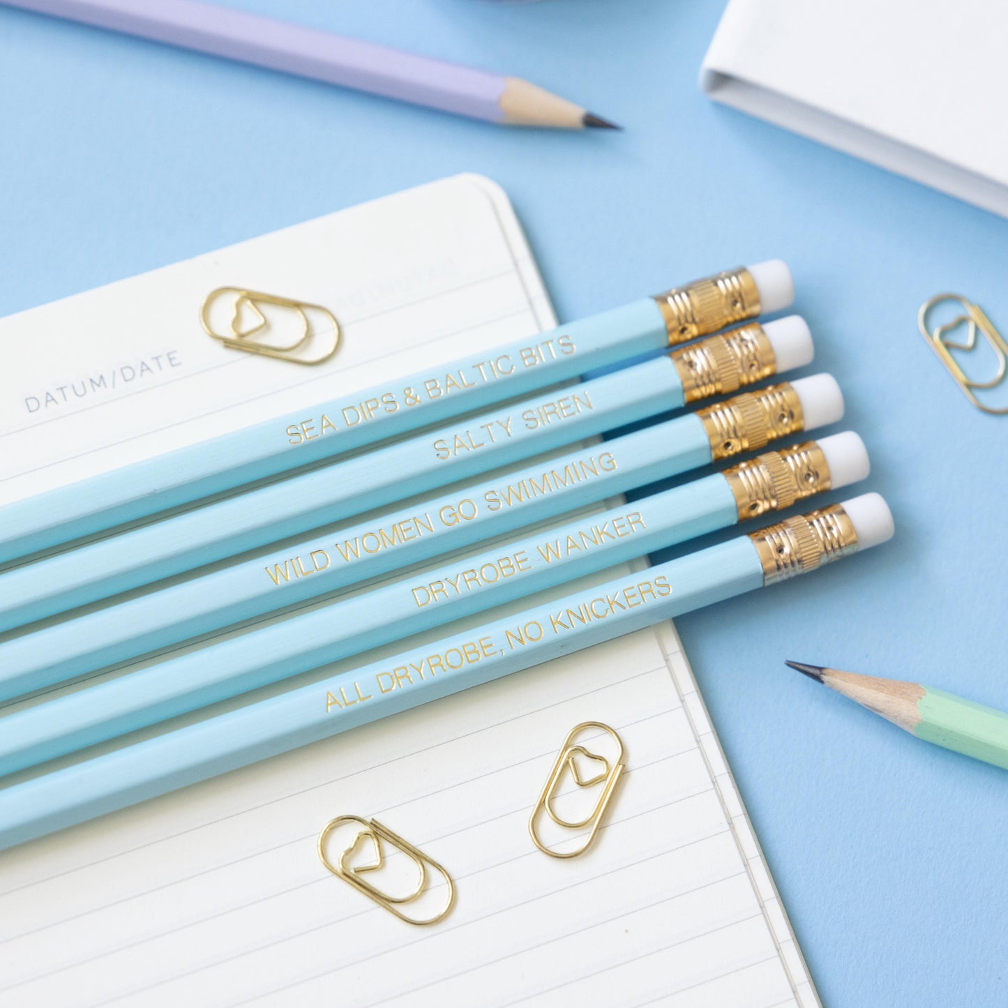 The Wild Swimmer pencil set