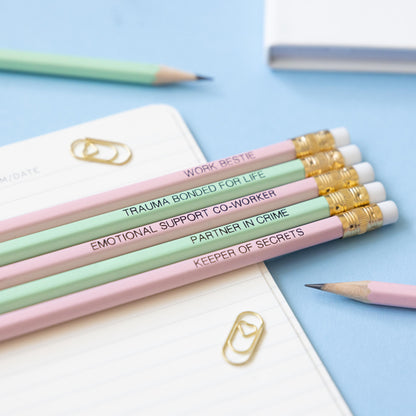 Work Bestie pencil set