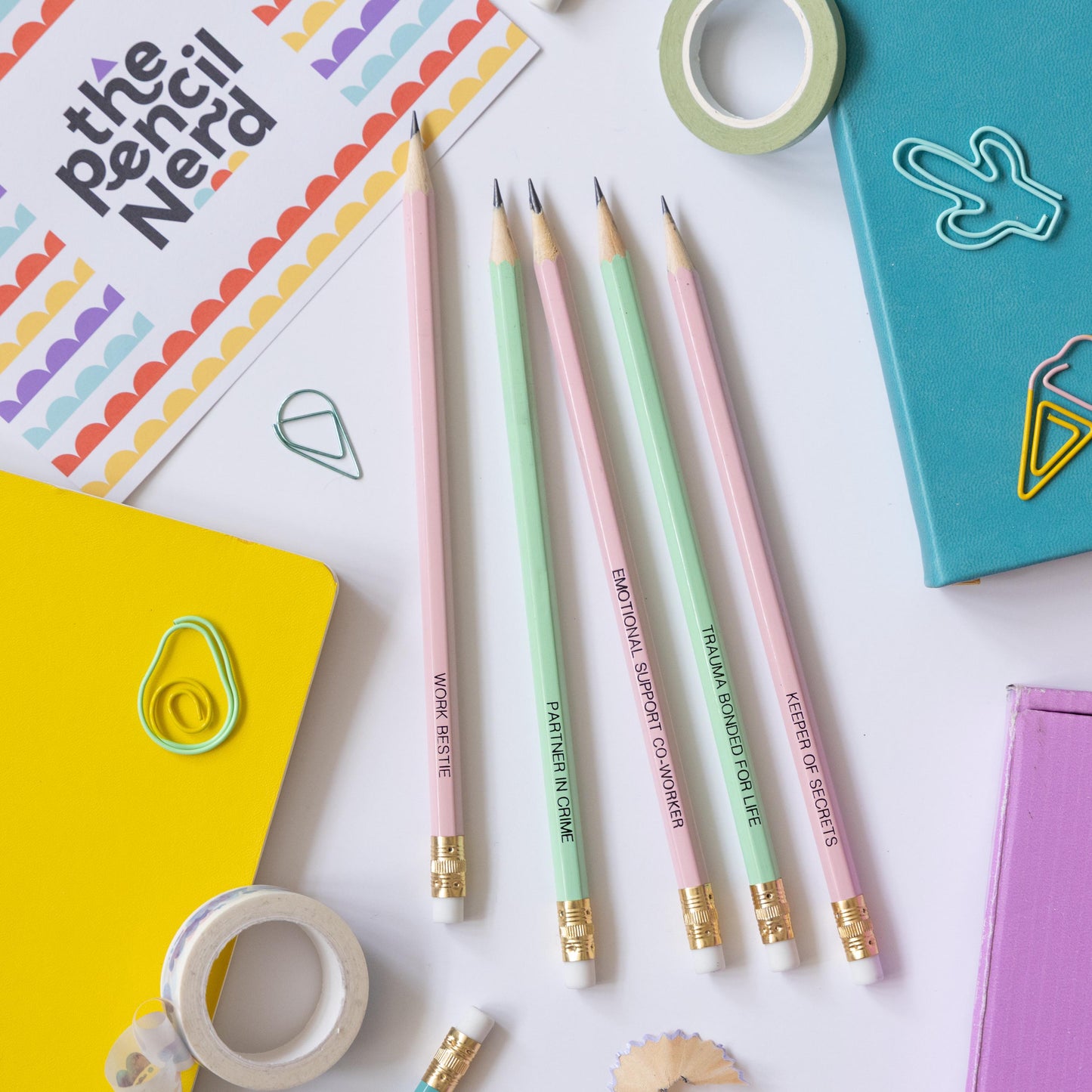 Work Bestie pencil set