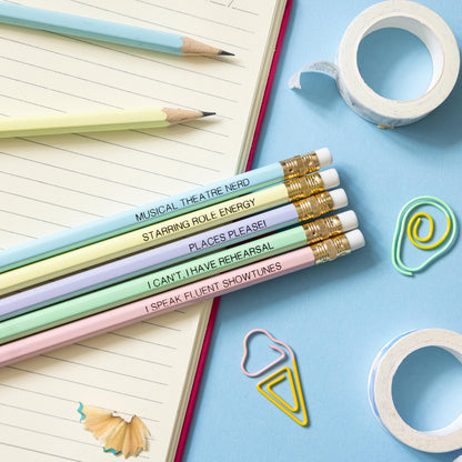 Musical Theatre Nerd pencil set