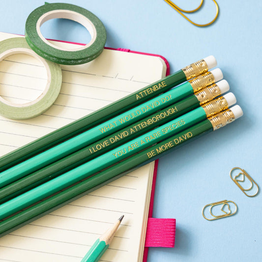 David Attenborough pencil set