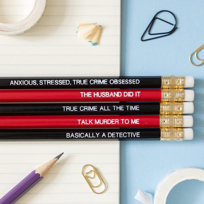 The True Crime pencil set