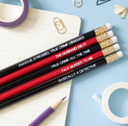 The True Crime pencil set