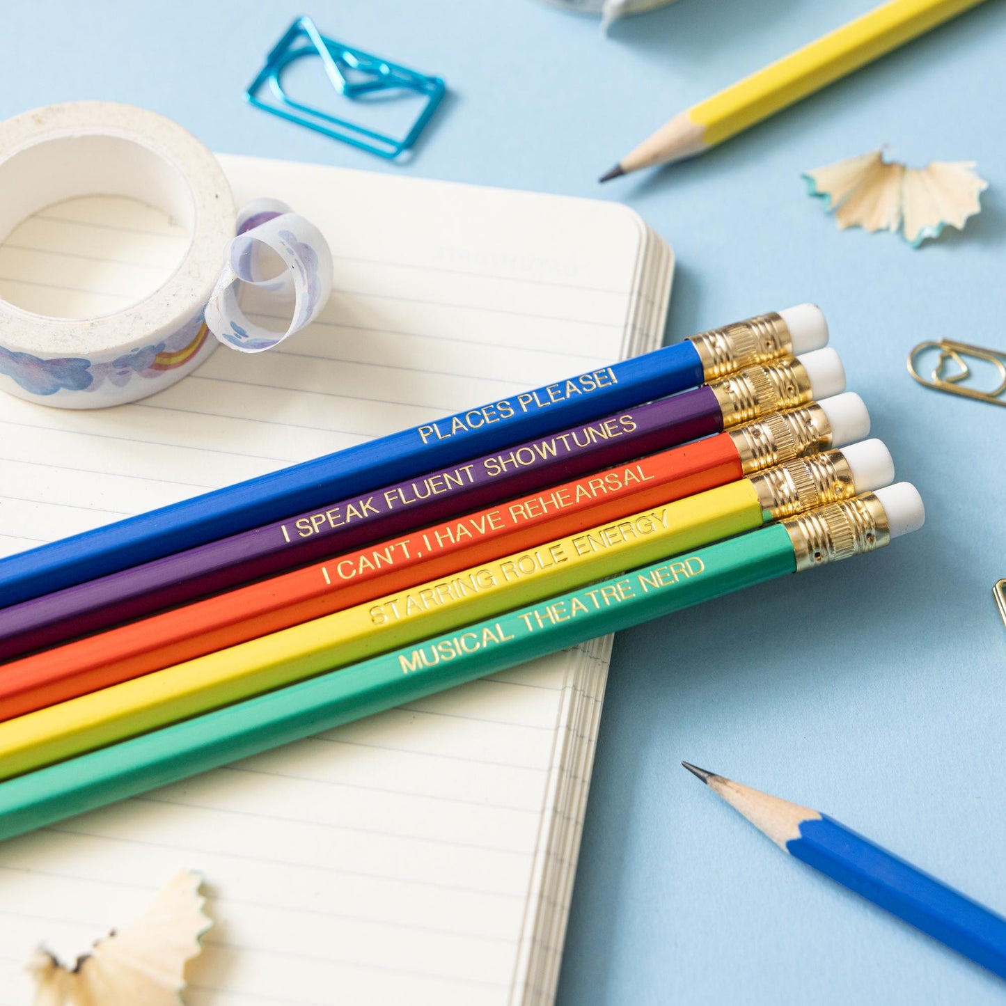 Musical Theatre Nerd pencil set