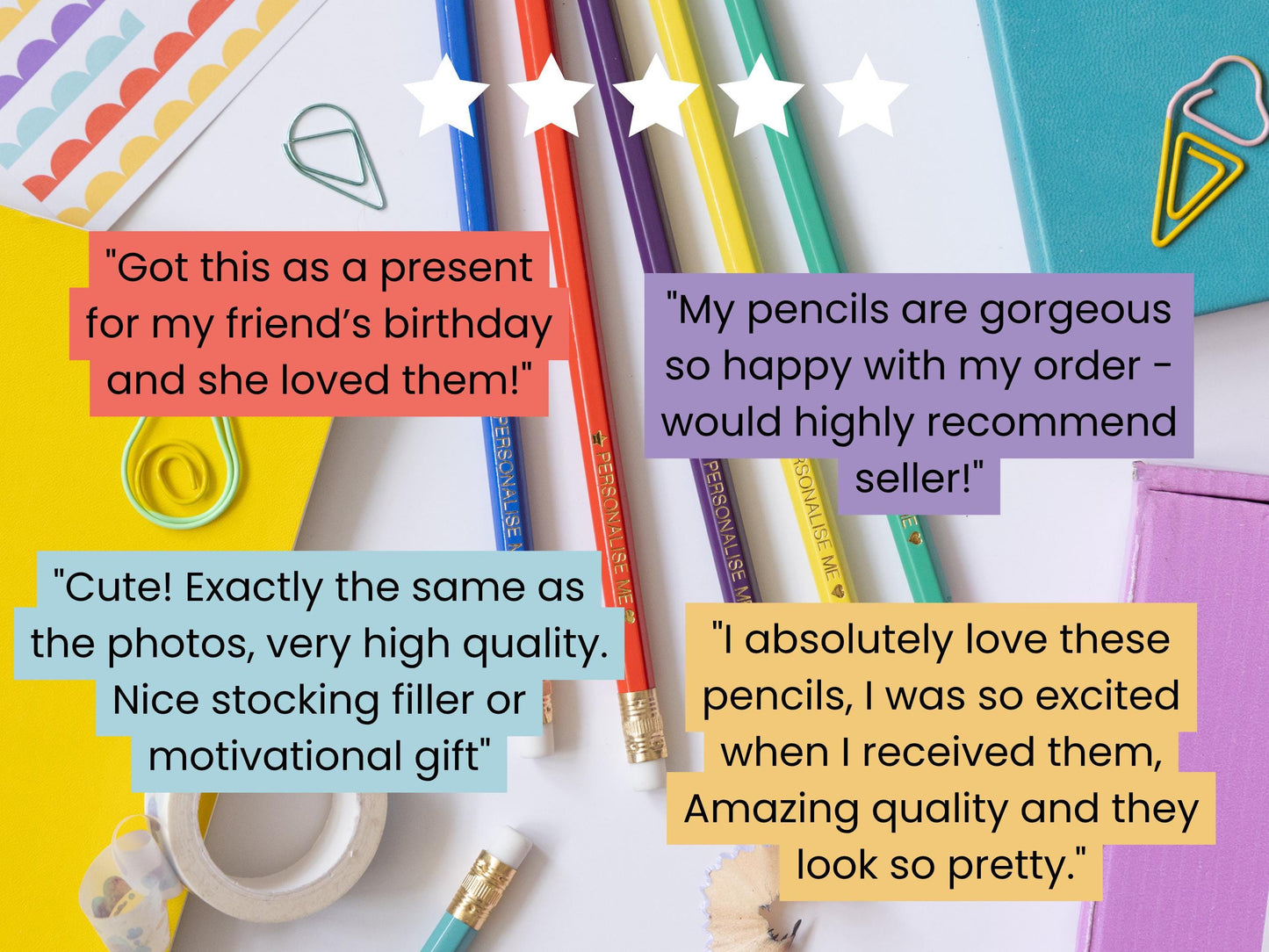 Nice list Christmas Pencil Set: Christmas Eve box, Stationery Gift, Party Favours, Stocking Stuffer, Teachers classroom favours