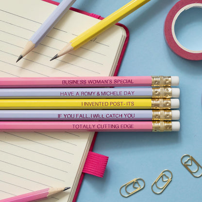 Romy & Michele pencil set