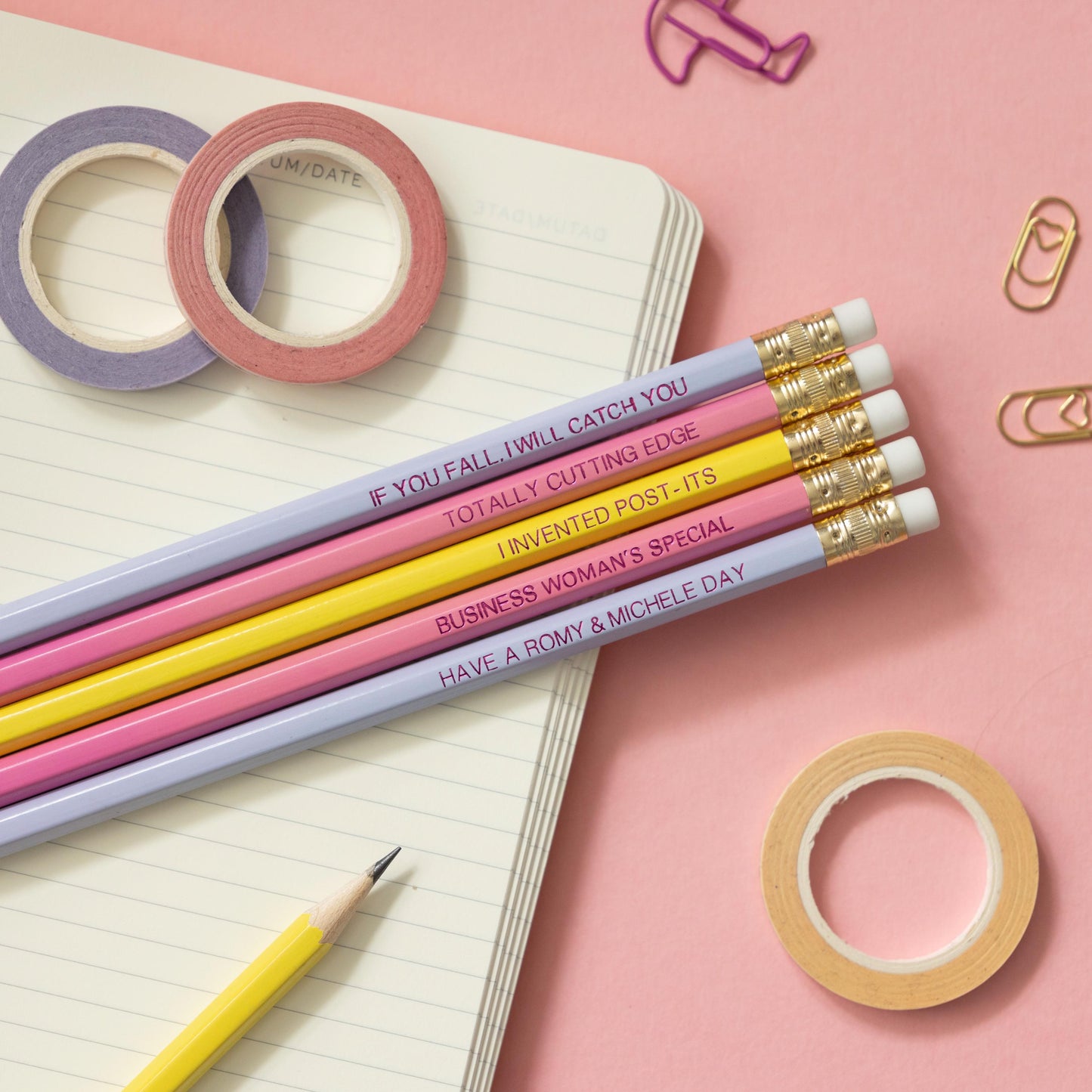 Romy & Michele pencil set