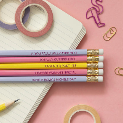 Romy & Michele pencil set