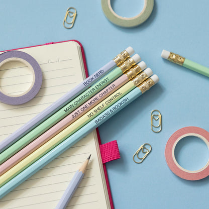 Book Nerd pencil set