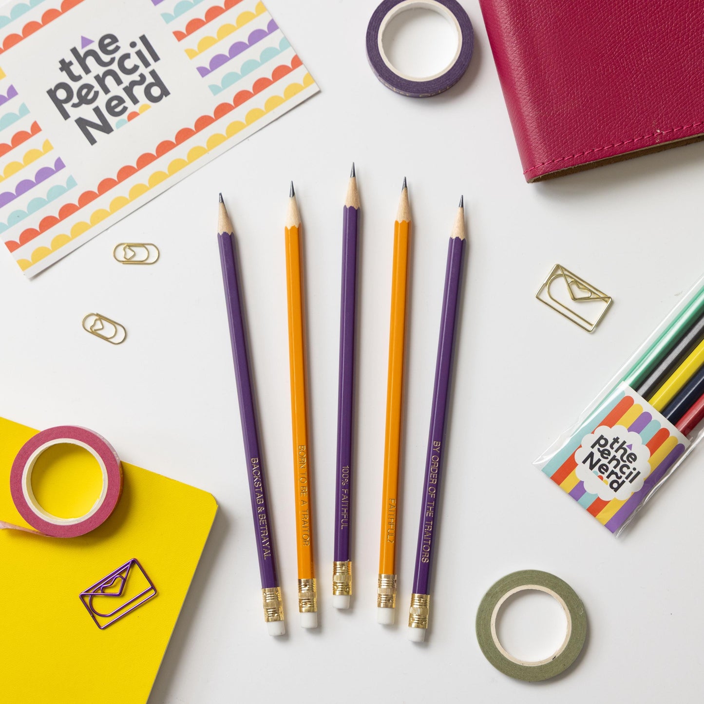 The Traitors pencil set