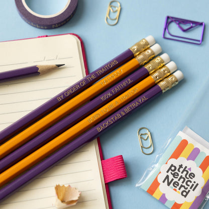 The Traitors pencil set